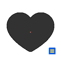 hrcatx love heart human rights hrc Sticker