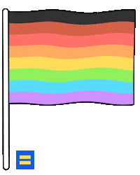 hrcatx rainbow pride hrc human rights campaign Sticker