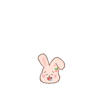 CherryYang sweet eat cake rabbit Sticker