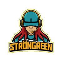 strongreen  Sticker