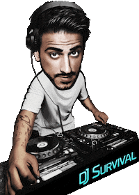 djsurvival music dj survival djing Sticker