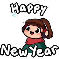 New Year Christmas Sticker by Lofi Girl