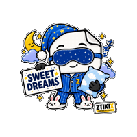 Sleepy Good Night Sticker by ZTIKIX