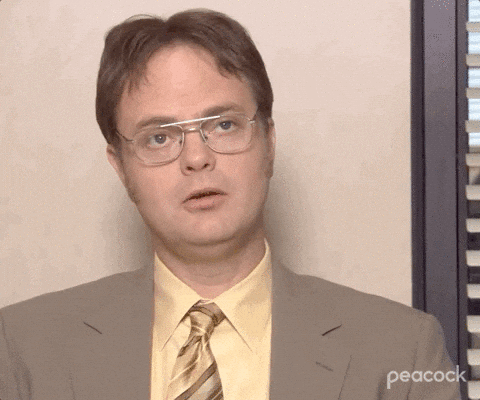 Dwight Schrute saying 'Let's put it this way... no' from The Office
