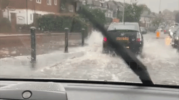 London Streets Inundated With Water as Flash Flooding Strikes