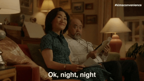 Good Night GIF by Kim's Convenience