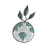 ESSENZAHOME green plant bed planet Sticker