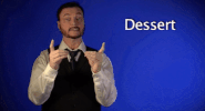 sign language dessert GIF by Sign with Robert