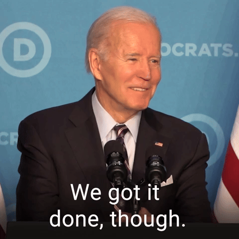 We got it done, though.