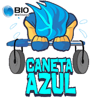 biowellness fitness treino caneta azul biowellness Sticker