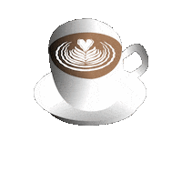 Cafe Latte Sticker by Ricardo Martínez