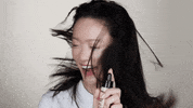 beauty hair flip GIF