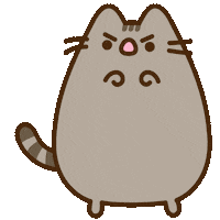 Hungry Fat Cat Sticker by Pusheen
