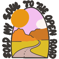 Road Trip Travel Sticker