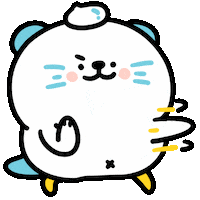 Cream Otter Sticker by 大白丸丸(daibai maru)