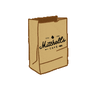 mitchellscafe lunch paperbag alberta ymm Sticker