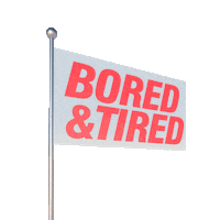 Tired Worn Out Sticker by Joan Kamberaj