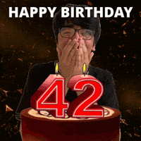 Happy 42Nd Birthday GIF