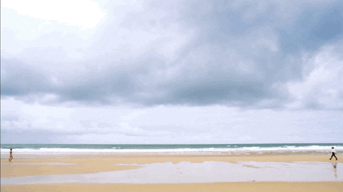 beach run GIF by MASTERPIECE | PBS