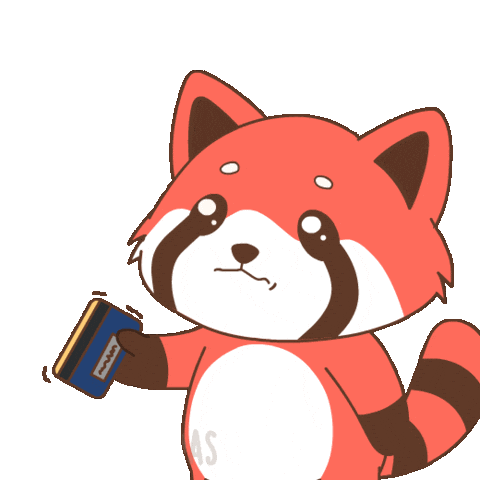 Take It Red Panda Sticker