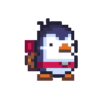 Pixel Penguin Sticker by Apogee Entertainment