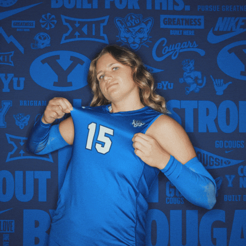 Ncaa Volleyball Go Cougs GIF by BYU Cougars