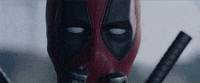 deadpool sniffing GIF