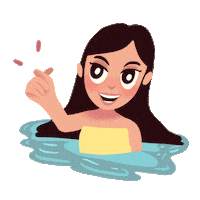 acymariano love heart girl mermaid Sticker