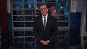 Stephen Colbert Jump GIF by The Late Show With Stephen Colbert