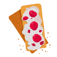 alicepiter breakfast toast bite coconut Sticker
