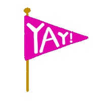 lizkohlerbrown happy yes yay flag Sticker