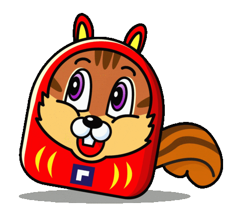 Squirrel Sticker by riseisha_at