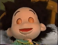 good morning japan puppet waking up monster school GIF
