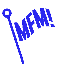 motionformobile motion flag m mfm Sticker