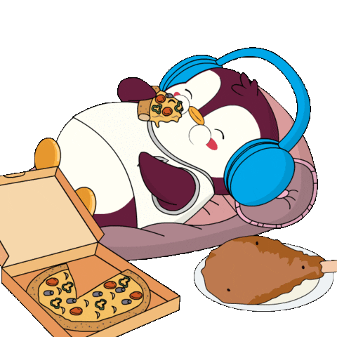 Hungry Hello Kitty Sticker by Pudgy Penguins