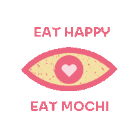 eathappy sushi mochis eathappy mochi love Sticker