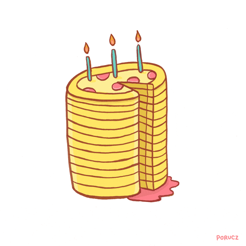 Pizza Cake Birthday GIF by Michelle Porucznik