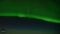 Window Seat Passenger Captures Dancing Aurora Over Alaskan Sky