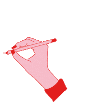 impulsaturockstar pink red mood hand Sticker