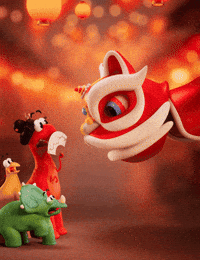 Chinese New Year Celebration GIF by Claynosaurz