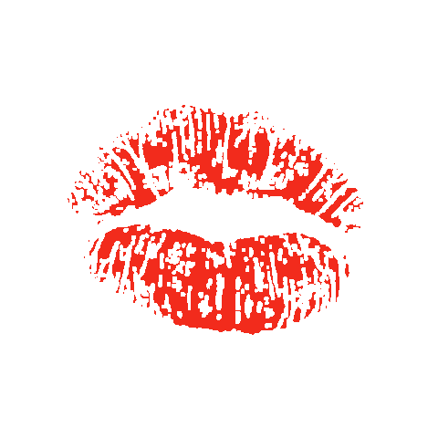 FrauHappinez giphygifmaker kuss mund küssen rot lieben liebe valentinstag love kiss Sticker