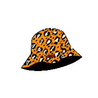Themowstore hats buckethat animal print mow Sticker