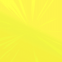 Digital art gif. In the style of a comic strip, four speech bubbles flash in front of us, reading, "By plane, by car, by train, abortion funds save the day!" against a bright yellow background.