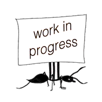 Work In Progress Text Sticker