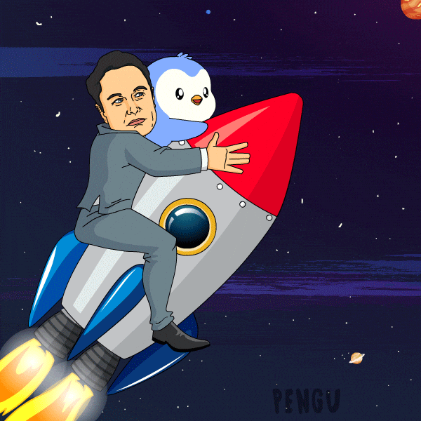 Lets Go Space GIF by Pudgy Penguins