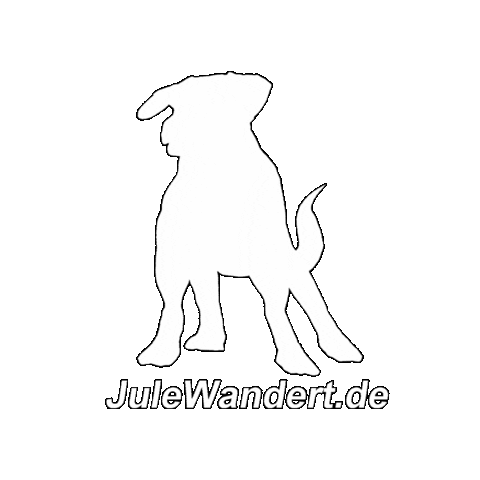 JuleWandert giphygifmaker dog hiking hund Sticker