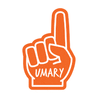 College Orange Sticker by University of Mary