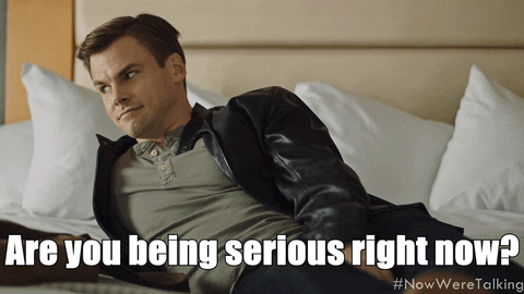 Tommy Dewey Seriously GIF by NOW WE'RE TALKING TV SERIES