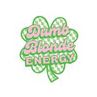 Dumb Blonde Sticker by Decal Queen Co