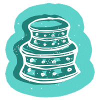 wedding cake Sticker by Zankyou Weddings